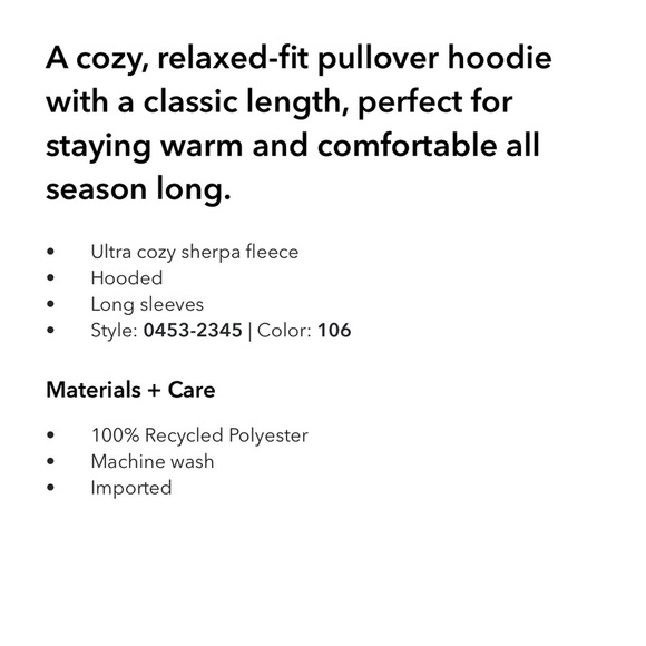 [American Eagle] NWT Sherpa Fleece Hoodie - Picture 7 of 9